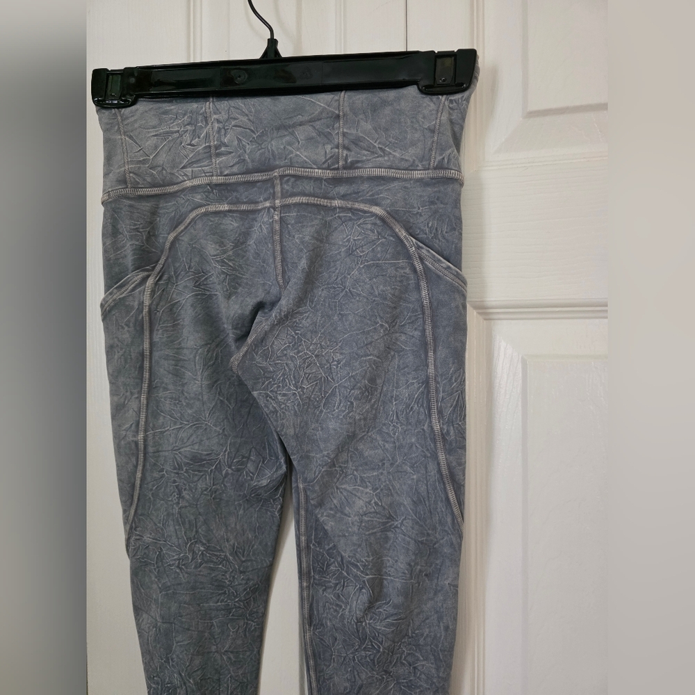 Lululemon Fast and Free 25" *Ice Dye In Ice Wash Asphalt Grey 2 - Picture 13 of 16